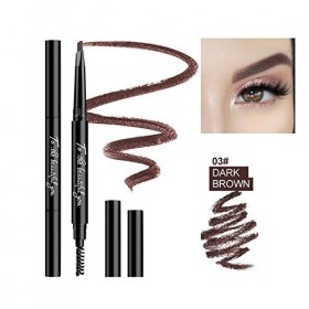 Crayon à Sourcils Double Tête, KISSION Tatoo Durable Naturel Imperméable à Leau Automatique Rétractable Brow Pen Couleur Ave