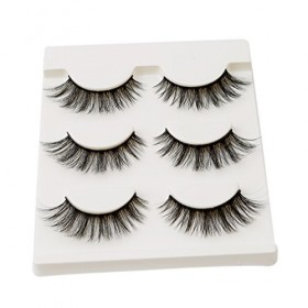 VWH 3Pair 3D des faux cils faux cils épais maquillage extension False Lashes Fake Eye Lash