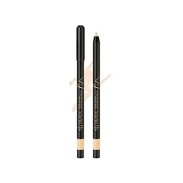 GRONP Concealer Pencil Waterproof Highlighter Stick avec Taille-crayon Fond de teint correcteur longue durée pour cernes, tac