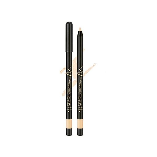 GRONP Concealer Pencil Waterproof Highlighter Stick avec Taille-crayon Fond de teint correcteur longue durée pour cernes, tac