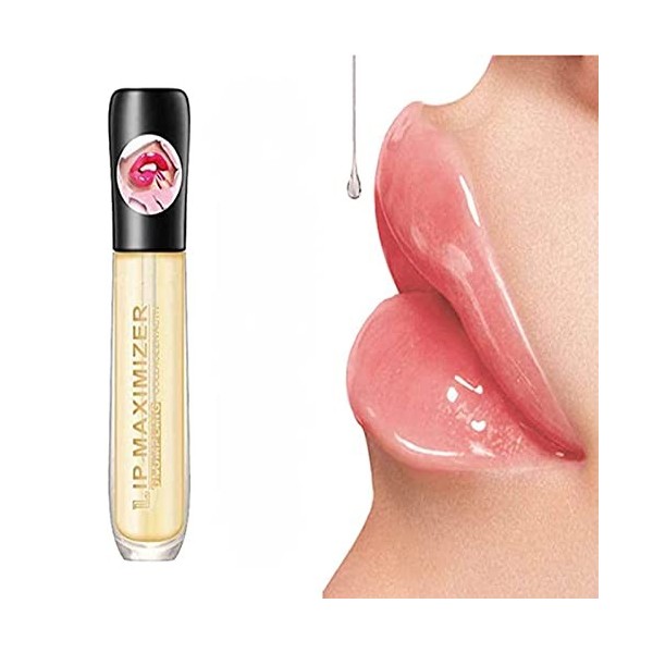 Lip Plumper, Lip Enhancer, Lip Plumper Gloss, Sérum de soin des lèvres pour augmenter lélasticité des lèvres, réduire les ri