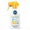 NIVEA SUN Pistolet solaire Babies & Kids Sensitive Protect FPS 50+ 1 x 270 ml , Spray solaire ultra résistant à l’eau, Crème