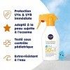 NIVEA SUN Pistolet solaire Babies & Kids Sensitive Protect FPS 50+ 1 x 270 ml , Spray solaire ultra résistant à l’eau, Crème