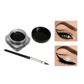 Eyeliner gel étanche, ensemble de maquillage pour les yeux avec eye-liner en gel durable et eye-liner noir gel 1pc eyeliner n