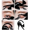 Cat Eyeliner Pochoir pour contour des ombres à paupières lot de 2 pour smokey eyes et cateyes