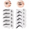 Lot de 10 pochoirs pour eye-liner, différents styles, rapide et gain de temps, flexibles et maniables pour lécole, la format