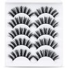 URAQT 3D Faux Cils Naturel, 5 Paires Fait à la Main Faux Cils Naturel, Professionnel Cils Réutilisable Noir Pour Femmes Maqui