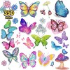 Leesgel 260 Styles Papillon Tatouage Enfant Fille, Paillette Tatouage Ephemere Enfant Stickers Enfant, Pinata Petit Cadeau An