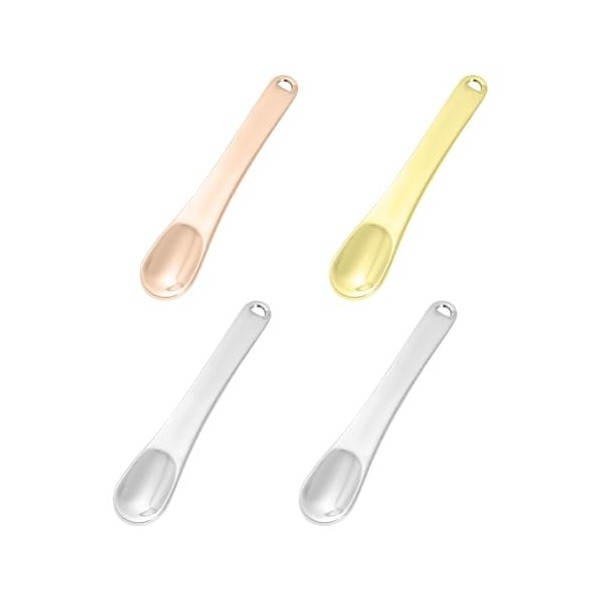 Spatule Cosmétique,Cuillère Pour Spatule à Crème,Cuillère De Beauté,Spatule Cosmétique Maquillage,Spatule De Maquillage en Mé