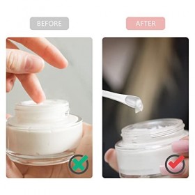 Spatule Cosmétique,Cuillère Pour Spatule à Crème,Cuillère De Beauté,Spatule Cosmétique Maquillage,Spatule De Maquillage en Mé