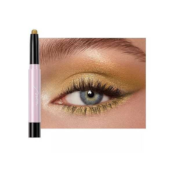 Crayon Fards à Paupières pailleté, Baton de Fard a Paupiere Pailleté, Crayon Ombre à Paupières Crème Imperméable Crayon Fard