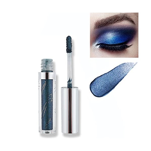 Fard à paupières,Fard à Paupière Paillette Liquid Shine Matalic Maquillage Yeux Imperméable Glitter et Glow Ombre à paupières