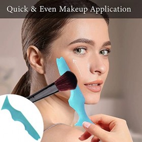 Silicone Eyeliner Outil,Pochoirs Outil Eyeliner,Silicone Outil Aides Eyeliner,Règle de Beauté en Silicone,Silicone Pochoirs O