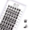 Cluster Faux Cils 72pcs Faux Cils Individuel DIY Cils Individuels Volume Russe DIY Extensions de Cils C D Curl Mix 10-16mm 3D