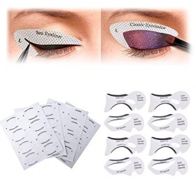 Eyeliner Pochoir,Pochoir Eyeliner Yeux,Eyeliner Gabarit Pochoirs,Sticker Pochoir Fard à Paupières Eyeliner,Pochoir Eyeliner R