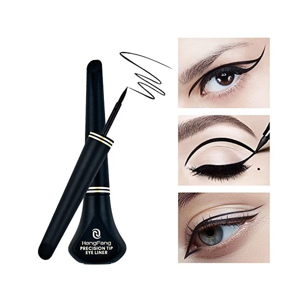 GZSRTT Noir Waterproof Liquid Eyeliner Eye Liner Pencil Stylo Liquide Eyeliner Precision Séchage Rapide maquillage pour les y