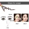 2 pochoirs à sourcils réutilisables pour façonner les sourcils, instructions de dessin, carte, pour le nettoyage de la peau 