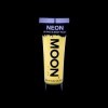 Moon Glow – Peinture fluo UV pastel jaune visage & corps 12 ml