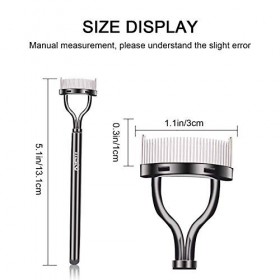 Le design en acier inoxydable permet de friser votre peigne cils durablement outils de beauté courbés rouleau de massage du v