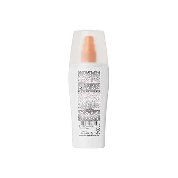 Corine de Farme lait Solaire SPF 50 Sensitive+, Haute Protection, Convient aux Peaux Sensibles, Enrichi en Monoi de Tahiti Hy