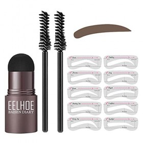 Pochoir Sourcils, Mise En Forme Tampon À Sourcils, Ensemble Moules À Sourcils Avec Brosse À Sourcils