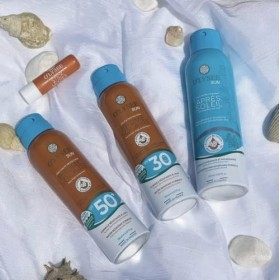 OLYSEE - Brume Solaire - Formule Non Grasse - Très Haute Protection - Corps et Visage - Transparente résistante à l’eau - SP