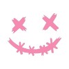 Sticker Casques Smile,Décalcomanies décoratives imperméables de visage de sourire pour des voitures - Funny Smile Bâtons de v