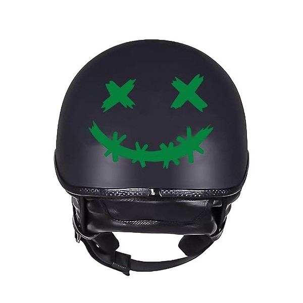 Sticker Casques Smile - Décalcomanies imperméables de visage de sourire pour des voitures décoratives,Autocollants pour casqu