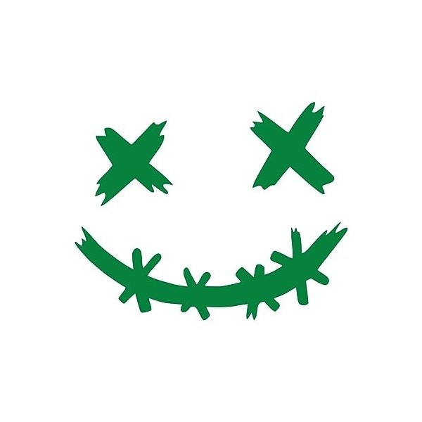 Sticker Casques Smile - Autocollants imperméables et décoratifs Smile Face pour voitures | Autocollants pour casques, bâtons 