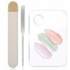 WLLHYF Fond de Teint Spatule Coréenne Maquillage Spatule Maquillage en Acier Inoxydable Palettes de Mélange Picasso Spatule M