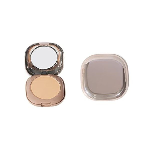 Peinture Visage Beauté Double Couche Poudre Réparatrice Visage Humide Double Usage Durable Correcteur Deux Couleurs Maquillag