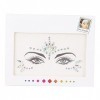 Glitter Eyes Face Strass Sticker, Festival Maquillage Temporaire Visage Autocollants Décorations, DIY Visage Strass Autocolla