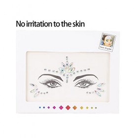 Glitter Eyes Face Strass Sticker, Festival Maquillage Temporaire Visage Autocollants Décorations, DIY Visage Strass Autocolla