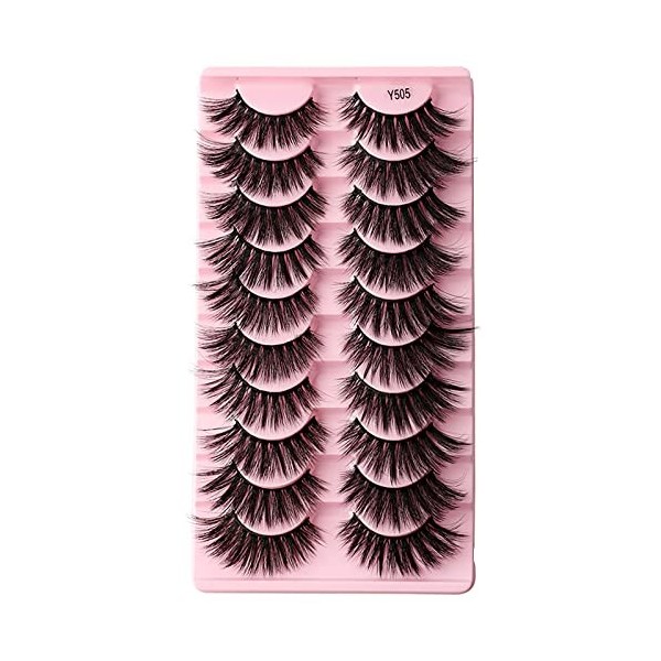 Cils Magnétiques Aimants Nouveau Faux Cils Transparent Dense 10 Paires De Cils Naturel Nude Maquillage Bordure 3D Vison Faut