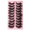 Cils Magnétiques Aimants Nouveau Faux Cils Transparent Dense 10 Paires De Cils Naturel Nude Maquillage Bordure 3D Vison Faut 