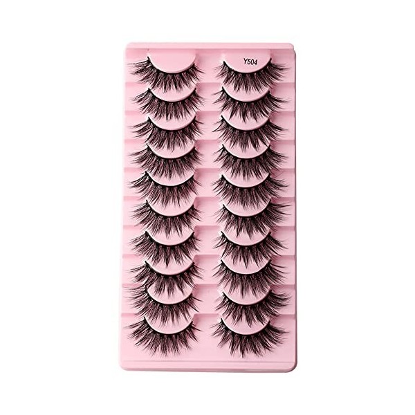 Cils Magnétiques Aimants Nouveau Faux Cils Transparent Dense 10 Paires De Cils Naturel Nude Maquillage Bordure 3D Vison Faut