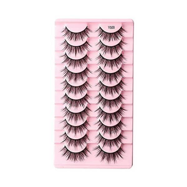 Cils Magnétiques Aimants Nouveau Faux Cils Transparent Dense 10 Paires De Cils Naturel Nude Maquillage Bordure 3D Vison Faut 