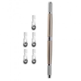 Stylo Microblading ANGGREK Microblading Pen Stylo Microblading avec aiguilles Smalle Roller Needles 