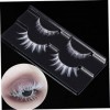 Décorations dHalloween Faux de cils Blancs Halloween Colorful Eye Lashes Extension Tools Cosplay Makeup Natural Looking Masq