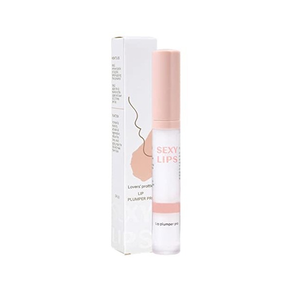 Yajexun Baume À Lèvres - Lip Gloss Volume, Huile pour Les Lèvres Perfectrice Effet Volumateur Et Hydratante, Baume À Lèvres R