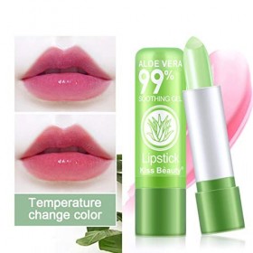 Aloe Vera Baume à Lèvres, Aloe Vera Hydratant Température Changement de couleur rouge à lèvres, Hydratant Aloe Vera Lip Stick