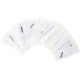 Aiguilles à sourcils 50 pièces, aiguilles de microblading à sourcils haute ténacité en acier de haute précision, lames de maq