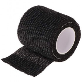 BENGKUI 1x Jetable Tatouage Auto-adhésif Bandage Élastique Grip Cover Wrap Sport Tape Noir