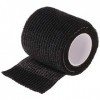 BENGKUI 1x Jetable Tatouage Auto-adhésif Bandage Élastique Grip Cover Wrap Sport Tape Noir