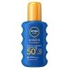 NIVEA SUN Spray solaire Protect & Hydrate FPS 50+ 1x200 ml , protection solaire immédiate pour peaux normales, écran solaire