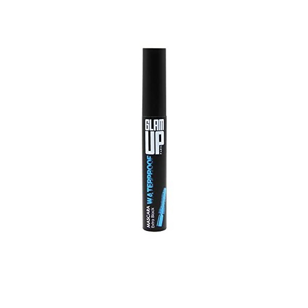 GlamUp Paris - Mascara Waterproof - Extra Black - Regard Intense - Résistante à lEau - Longue Durée - Noir