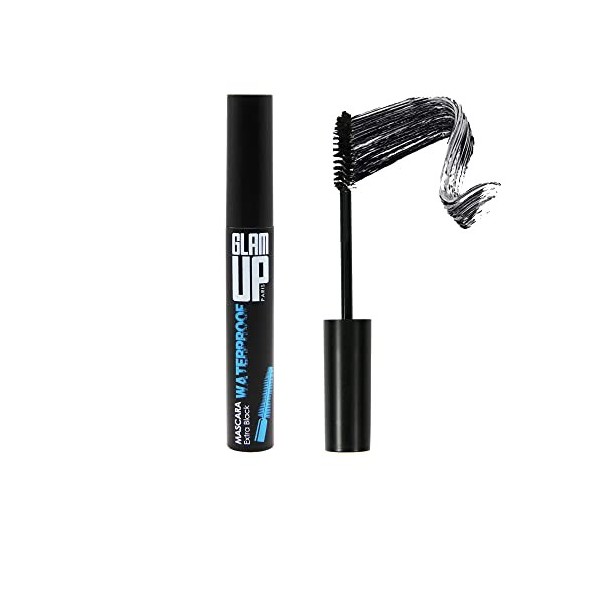 GlamUp Paris - Mascara Waterproof - Extra Black - Regard Intense - Résistante à lEau - Longue Durée - Noir