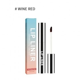 Crayon à lèvres amovible, décrit la forme des lèvres, montre la couleur des lèvres et le pinceau à lèvres non pelable, rouge 