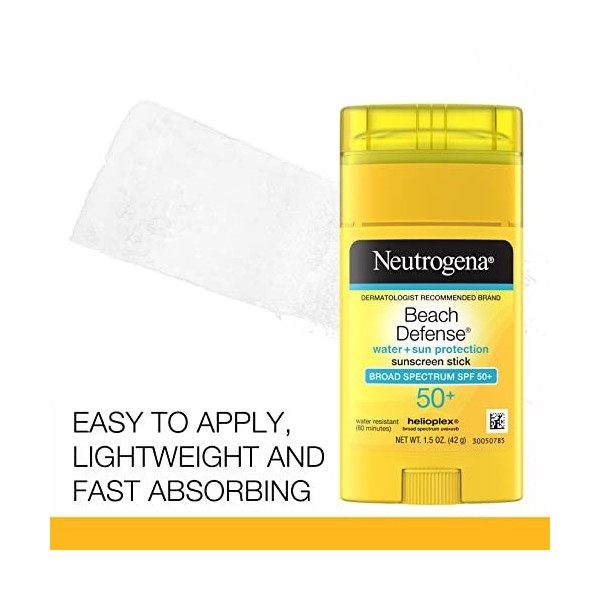 Neutrogena Sunscreen Beach Defense Stick SPF 50, 1.5 Ounce by Neutrogena