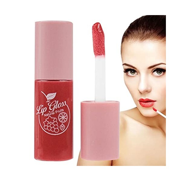 Huile déclat pour les lèvres, Brillant à Lèvres Hydratant Teinté, Plump Lip Gloss Lip Care Transparent Toot Lip Oil Teinté, 